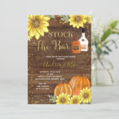 Robuuste Herfst: de bar-couple Shower-uitnodiging Kaart (Staand voorkant)