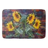 Robuuste herfst en zonnebloemen badmat (Voorkant)