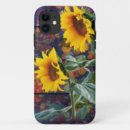 Robuuste herfst en zonnebloemen Case-Mate iPhone case (Achterkant)