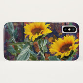 Robuuste herfst en zonnebloemen Case-Mate iPhone case (Achterkant (horizontaal))