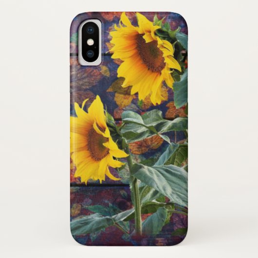 Robuuste herfst en zonnebloemen Case-Mate iPhone case (Achterkant)