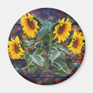 Robuuste herfst en zonnebloemen magneet