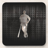 Robuuste honkbal bier onderzetter (Voorkant)