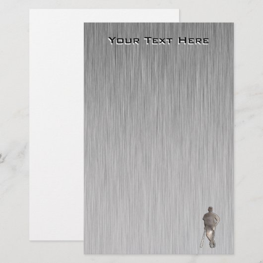 Robuuste honkbal briefpapier (Voorkant / Achterkant)