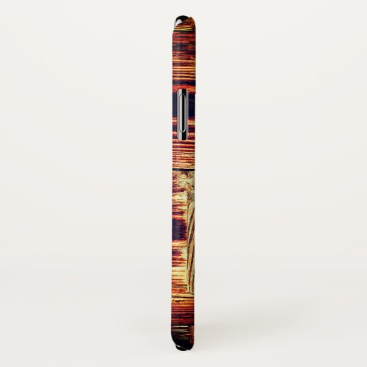 Robuuste houten deur met antiek remslot Case-Mate iPhone case (Achterkant / rechts)