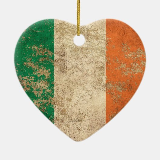 Robuuste  Ierse vlag Keramisch Ornament (Achterkant)