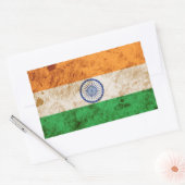 Robuuste Indiase vlag Rechthoekige Sticker (Envelop)