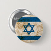 Robuuste Israëlische vlag Ronde Button 5,7 Cm (Voorkant /achterkant)