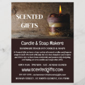 Robuuste kaars, kaarsen en zeep Maker Adverteren Flyer (Voorkant)