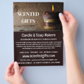 Robuuste kaars, kaarsen en zeep Maker Adverteren Flyer (Hand)