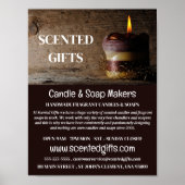 Robuuste kaars, kaarsen en zeep Maker Adverteren Poster (Voorkant)