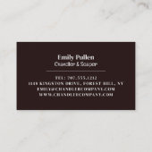 Robuuste kaars, kaarsen en zeep visitekaartje (Achterkant)