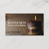Robuuste kaars, kaarsen en zeep visitekaartje (Voorkant)