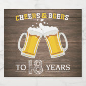 Robuuste kaas en bier tot 18 jaar etiket (Enkel label)