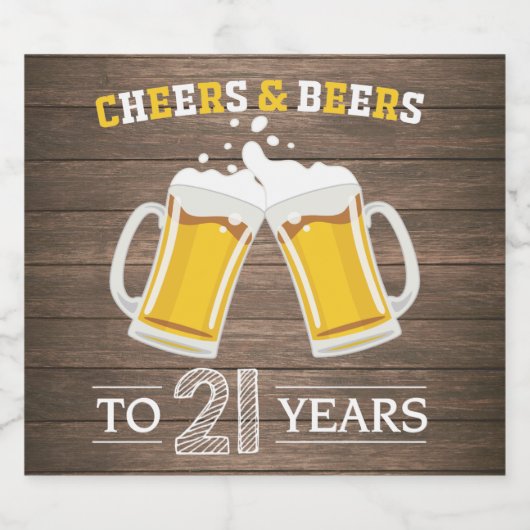 Robuuste kaas en bier tot 21 jaar etiket (Enkel label)