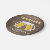 Robuuste kaas en bier tot 30 jaar Bord papier (Gekanteld)