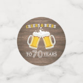 Robuuste kaas en bier tot 30 jaar confetti (Kleine voorkant)