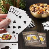 Robuuste kaas en bier tot 60 jaar pokerkaarten (Insitu)