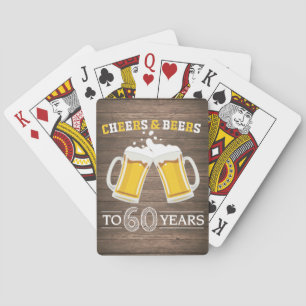Robuuste kaas en bier tot 60 jaar pokerkaarten