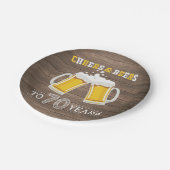 Robuuste kaas en bier tot 70 jaar papier Bord (Gekanteld)