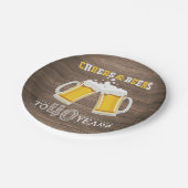 Robuuste kaas en bier tot Bord van 40 jaar papier (Gekanteld)