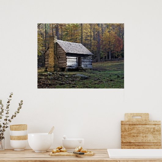 Robuuste kajuitafdrukken poster (Keuken)