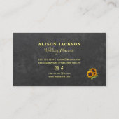 Robuuste kalkplanoloog voor zonnebloemen visitekaartje (Achterkant)