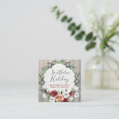 Robuuste katoen en sociale media voor katoen uit h vierkante visitekaartje (Staand voorkant)