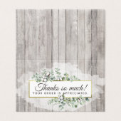 Robuuste katoen Zuidelijke Waterverf Hartelijk dan Kaart (Buitenkant ongevouwen)