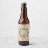Robuuste kerstbier hopt pap bier flesetiket bier etiket (Voorkant)