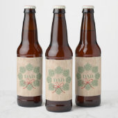 Robuuste kerstbier hopt pap bier flesetiket etiket (Flessen)