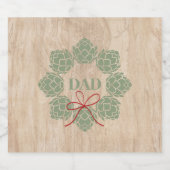 Robuuste kerstbier hopt pap bier flesetiket etiket (Enkel label)