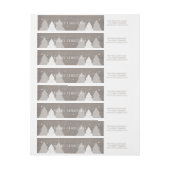 Robuuste kerstbomen die het Adres etiketteren (Vel)