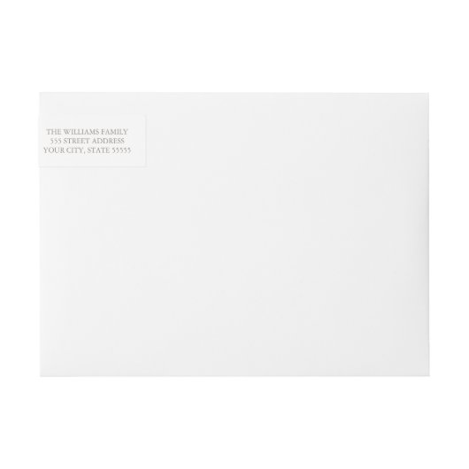 Robuuste kerstbomen die het Adres etiketteren (Voorkant)