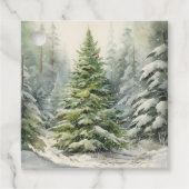 Robuuste kerstboom bedankjes labels (Voorkant)