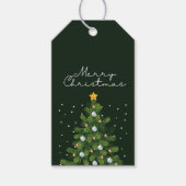 Robuuste kerstboom cadeaulabel (Voorkant)