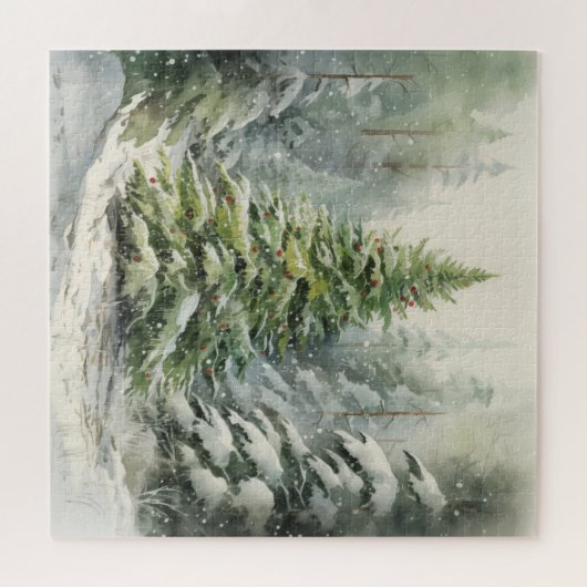 Robuuste kerstboom legpuzzel (Horizontaal)