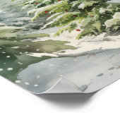 Robuuste kerstboom poster (Hoek)