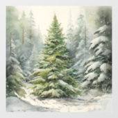 Robuuste kerstboom raamsticker (Vel)