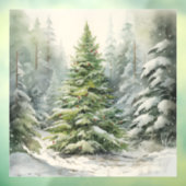 Robuuste kerstboom raamsticker (Vel 3)