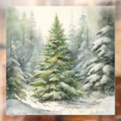 Robuuste kerstboom raamsticker (Vel 2)