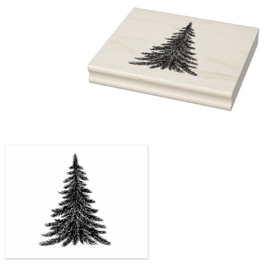 Robuuste kerstboom Rubberstempel (Gestempeld)