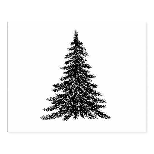 Robuuste kerstboom Rubberstempel (Afrduk)