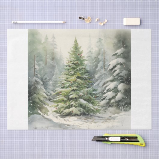 Robuuste kerstboom tissuepapier (Craft)