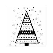 Robuuste kerstboom zelfinktende stempel (Design)