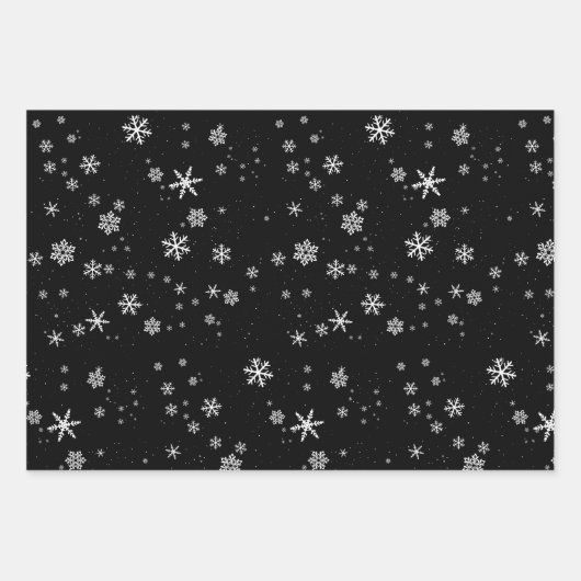 Robuuste kerstboomkerstbomen Snowflake-kerstFeestd Inpakpapier Vel (Voorkant)