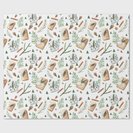 Robuuste kerstcadeautjes cadeaupapier (Vlak)