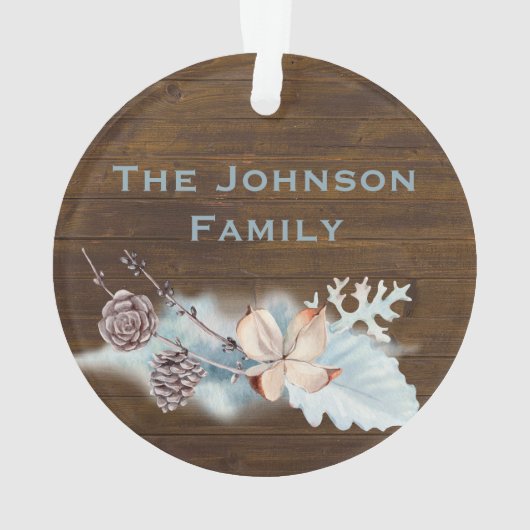 Robuuste kerstfamilie ornament (achterkant)