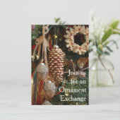 Robuuste kerstfeestdag-ornament Exchange Party Kaart (Staand voorkant)