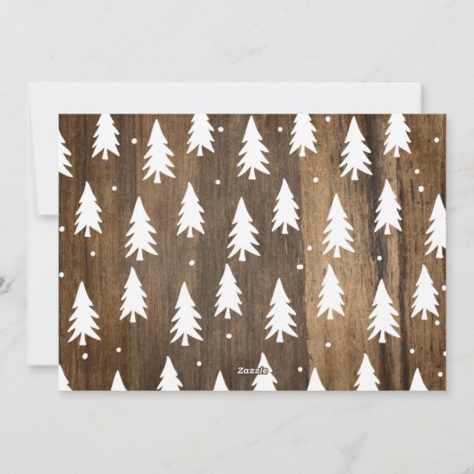 Robuuste kerstkaart met foto (Achterkant)